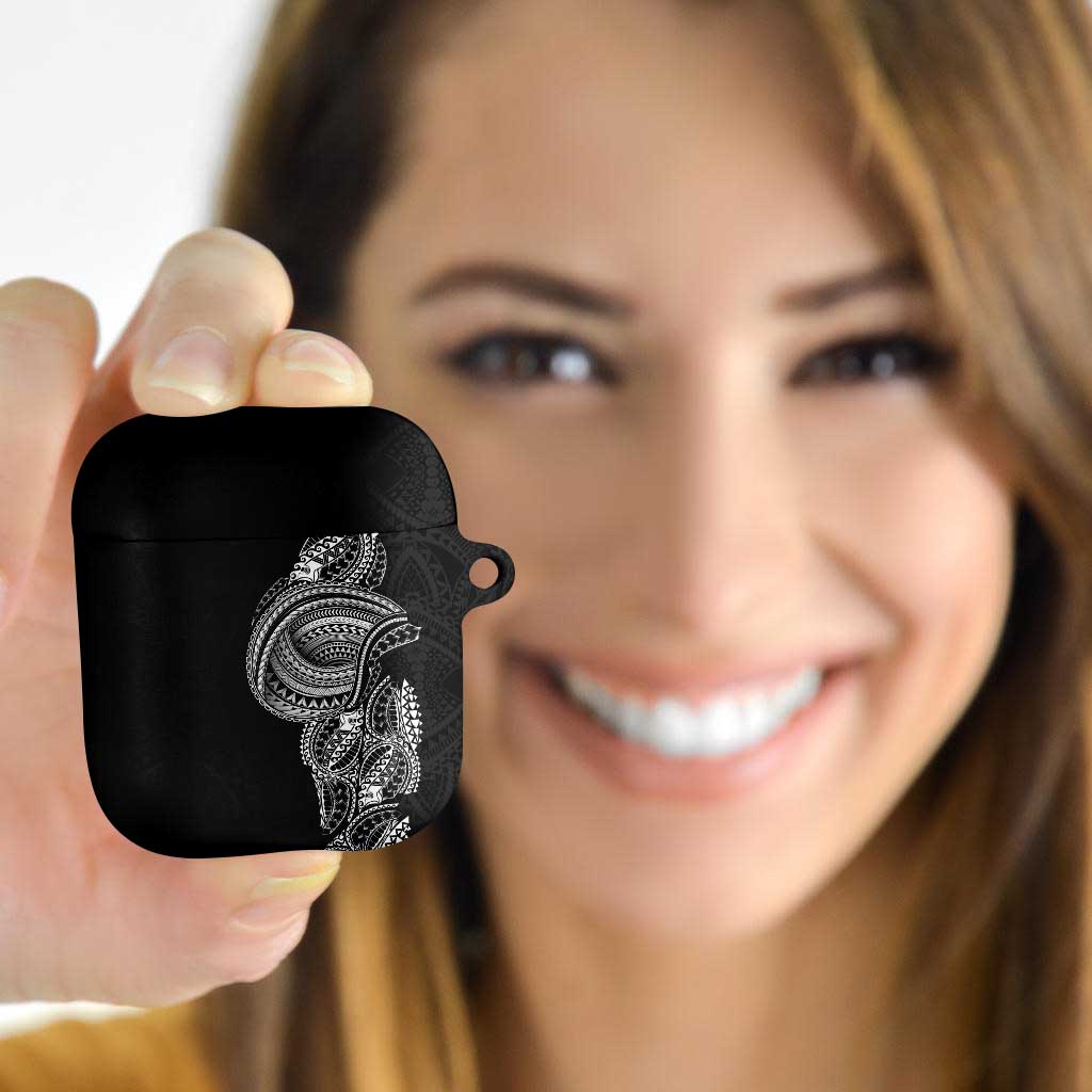 Traditional Polynesian Art Tattoos AirPods Case Black Color LT03 - Polynesian Pride