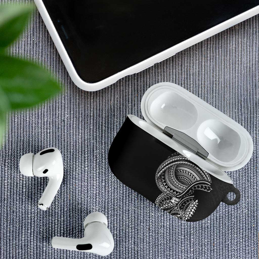 Traditional Polynesian Art Tattoos AirPods Case Black Color LT03 - Polynesian Pride
