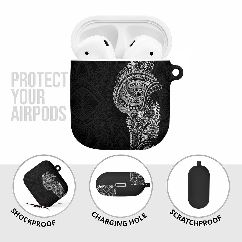 Traditional Polynesian Art Tattoos AirPods Case Black Color LT03 - Polynesian Pride
