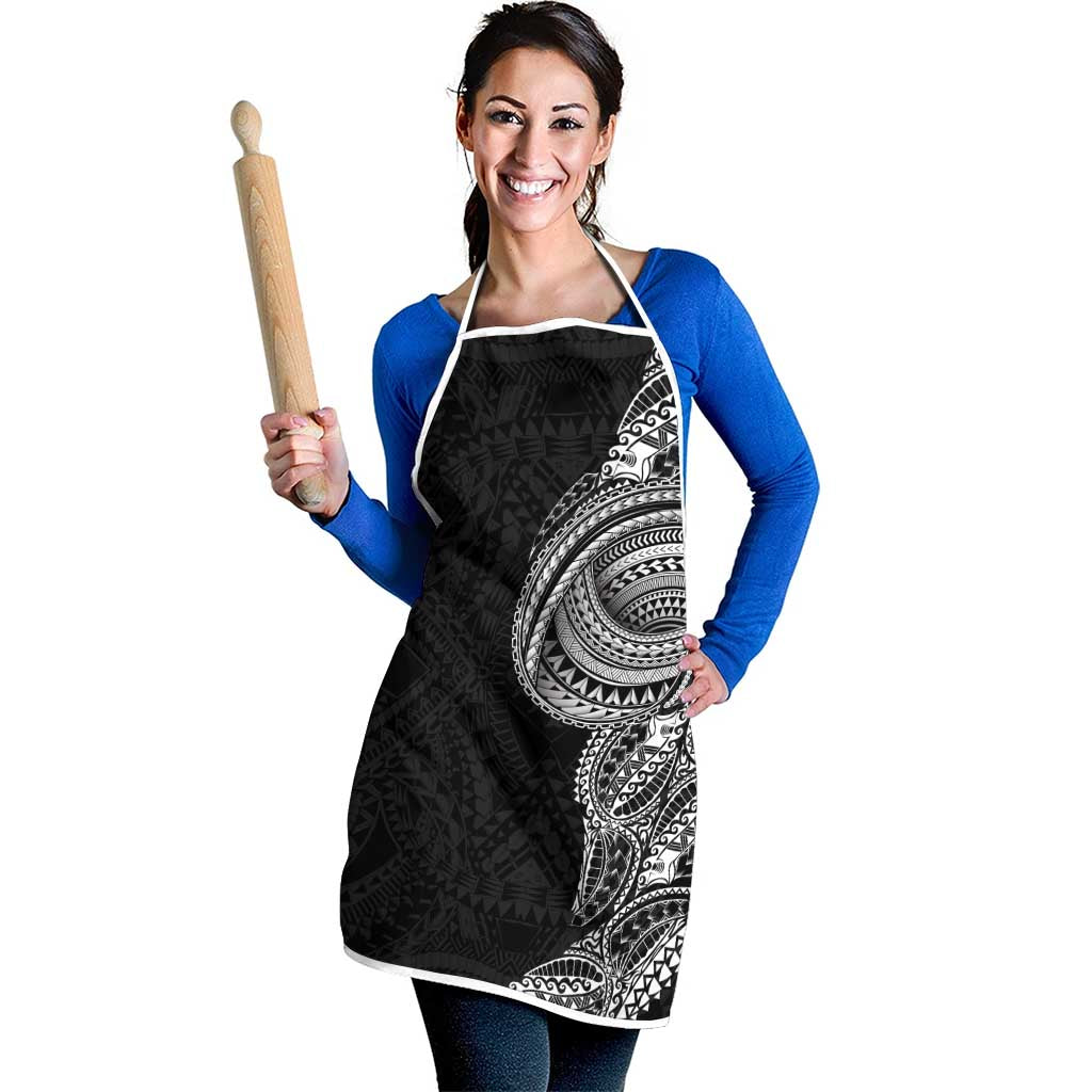 Traditional Polynesian Art Tattoos Apron Black Color LT03 - Polynesian Pride