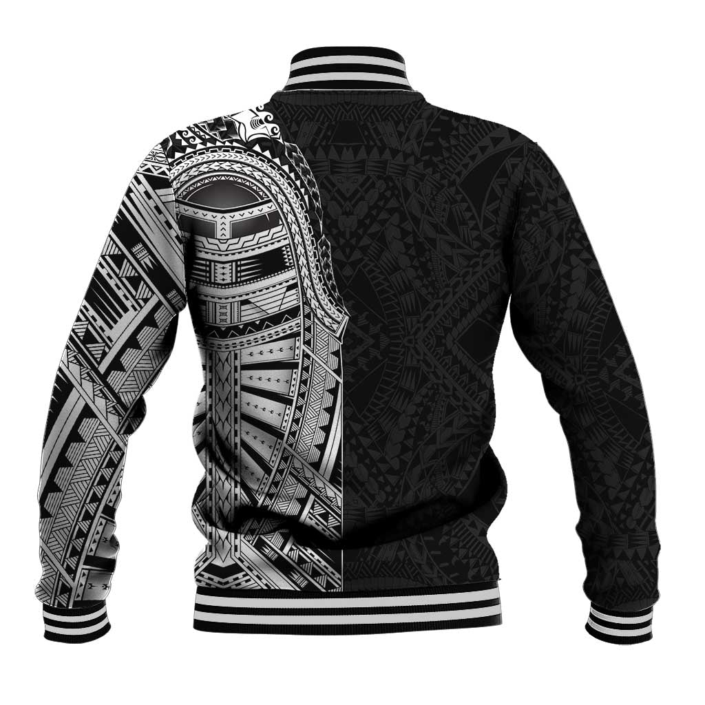 Traditional Polynesian Art Tattoos Baseball Jacket Black Color LT03 - Polynesian Pride