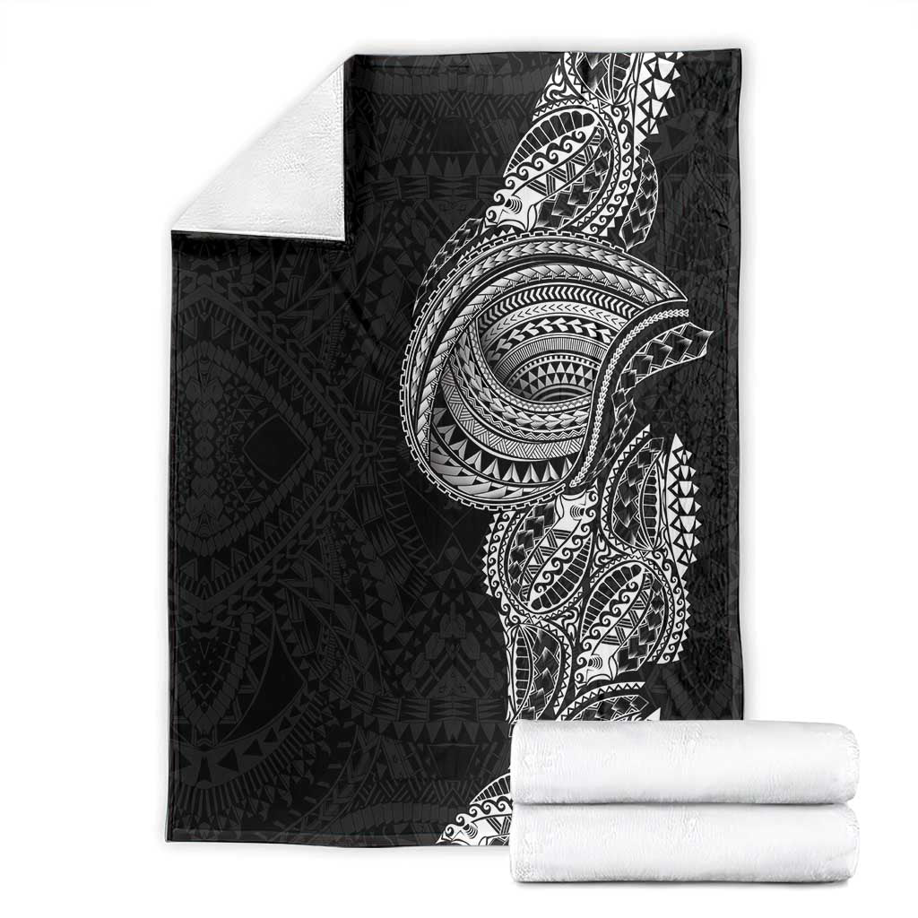 Traditional Polynesian Art Tattoos Blanket Black Color - Polynesian Pride
