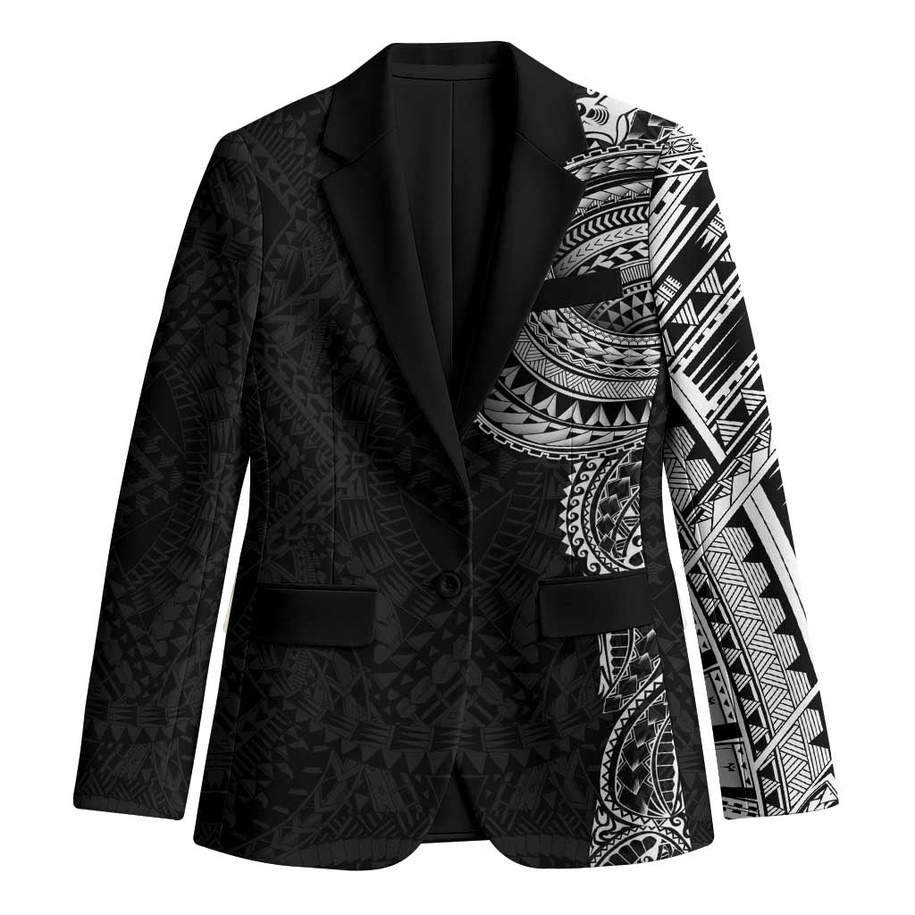 Traditional Polynesian Art Tattoos Blazer Black Color LT03 Unisex Black - Polynesian Pride