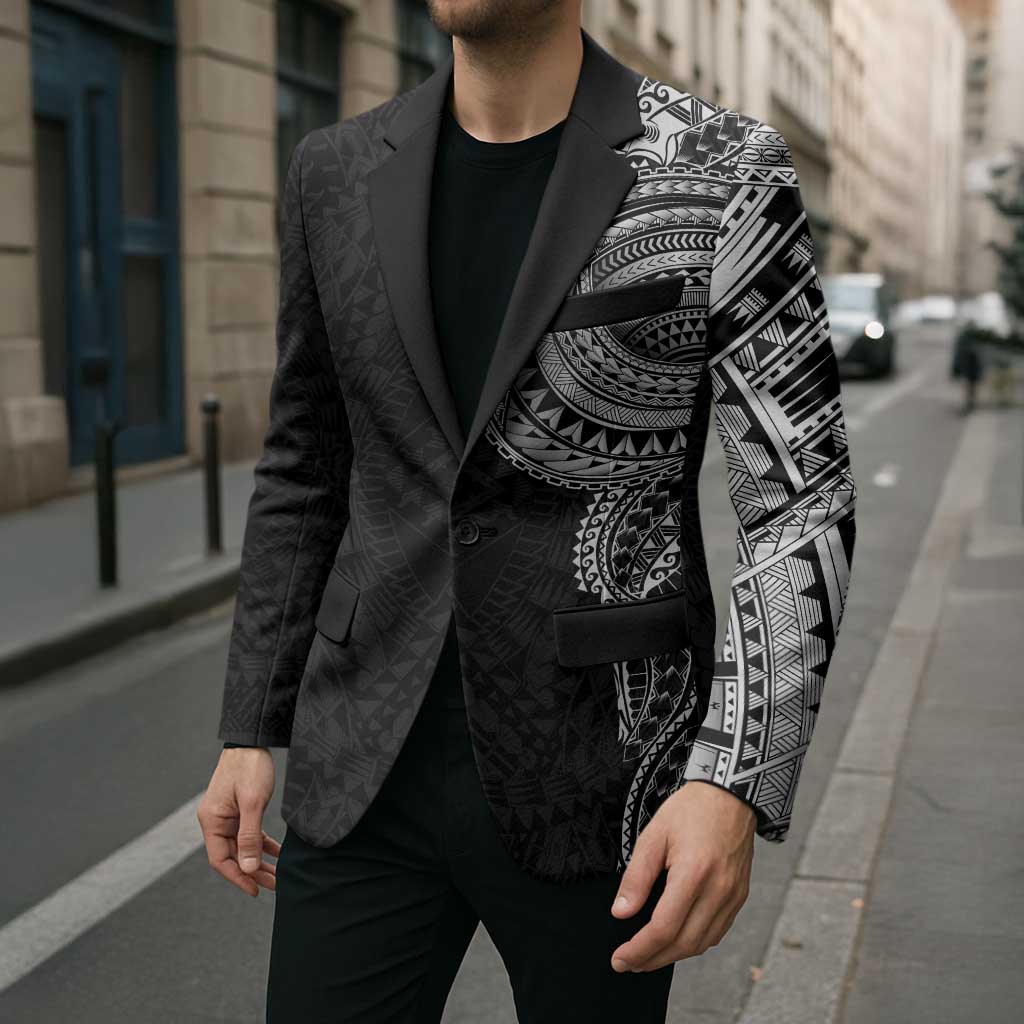 Traditional Polynesian Art Tattoos Blazer Black Color LT03 - Polynesian Pride