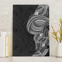 Traditional Polynesian Art Tattoos Canvas Wall Art Black Color LT03 Without Frame Black - Polynesian Pride