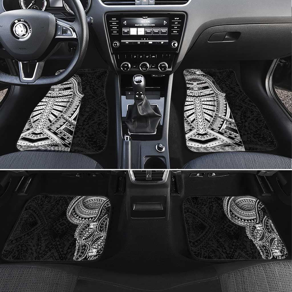Traditional Polynesian Art Tattoos Car Mats Black Color LT03 Set 4pcs Black - Polynesian Pride