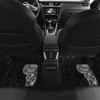 Traditional Polynesian Art Tattoos Car Mats Black Color LT03 Set 2pcs - Back Black - Polynesian Pride