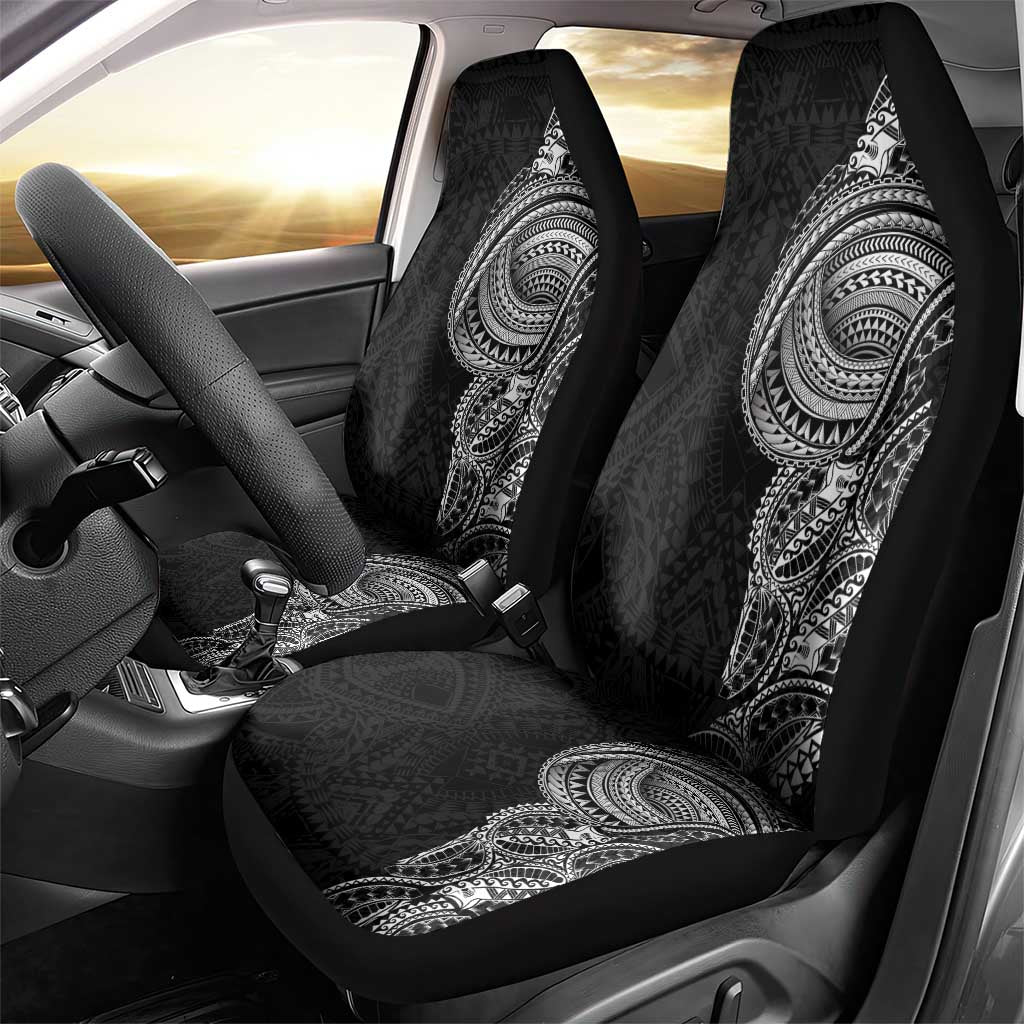 Traditional Polynesian Art Tattoos Car Seat Cover Black Color - Polynesian Pride
