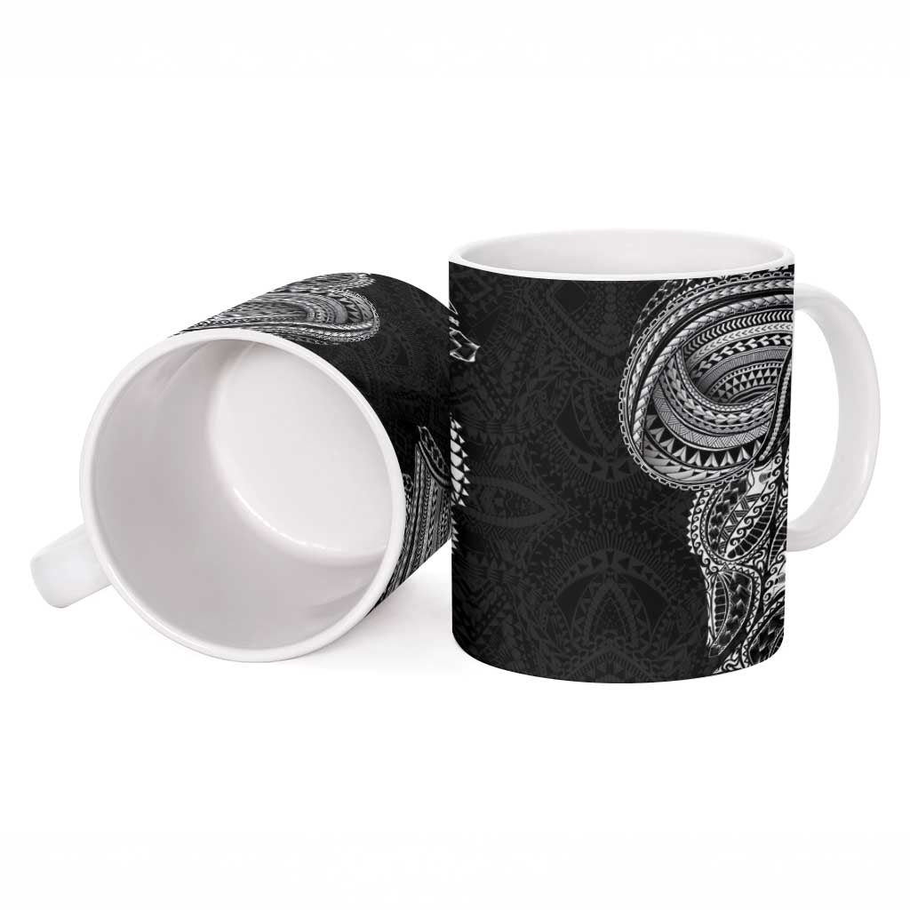 Traditional Polynesian Art Tattoos Ceramic Mug Black Color LT03 - Polynesian Pride