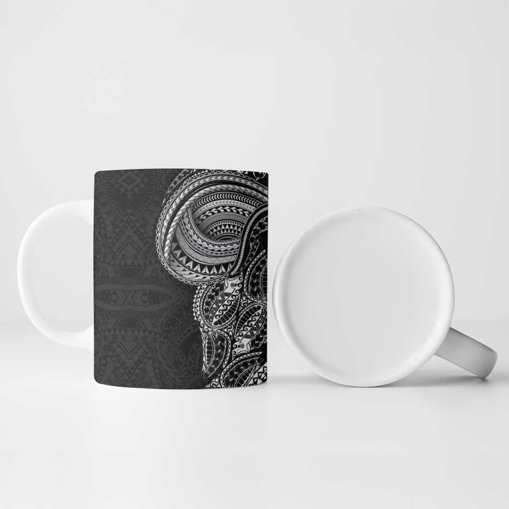 Traditional Polynesian Art Tattoos Ceramic Mug Black Color LT03 - Polynesian Pride
