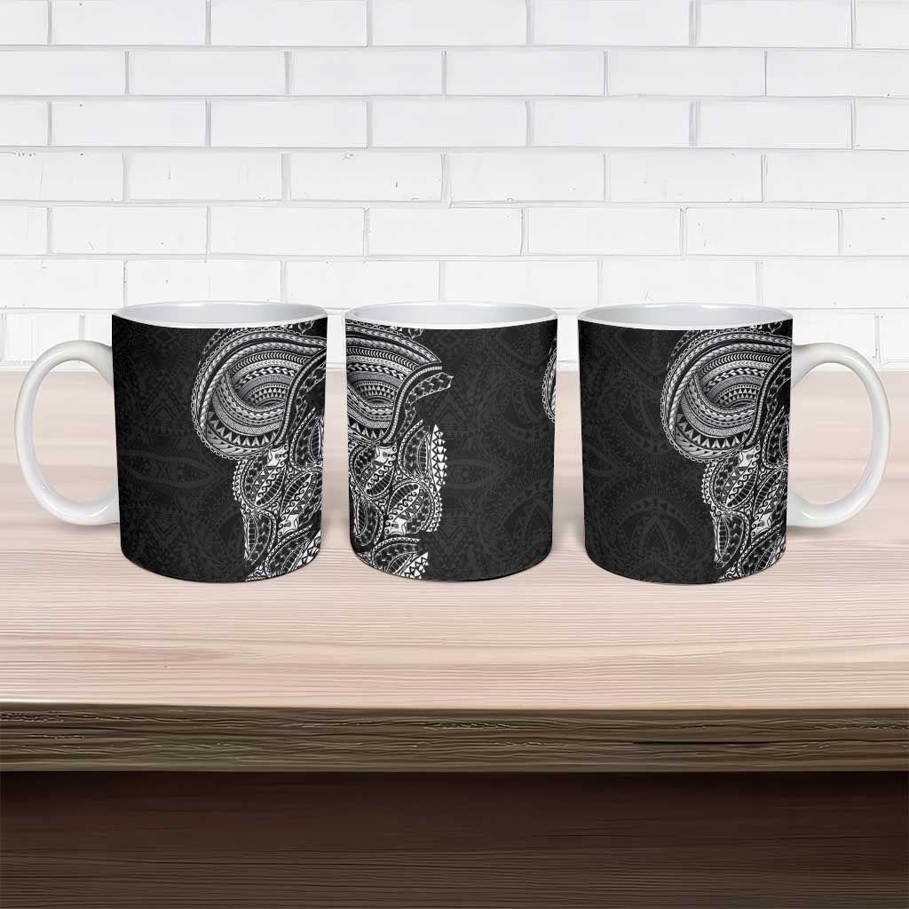 Traditional Polynesian Art Tattoos Ceramic Mug Black Color LT03 - Polynesian Pride