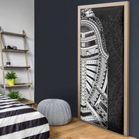 Traditional Polynesian Art Tattoos Door Cover Black Color - Polynesian Pride