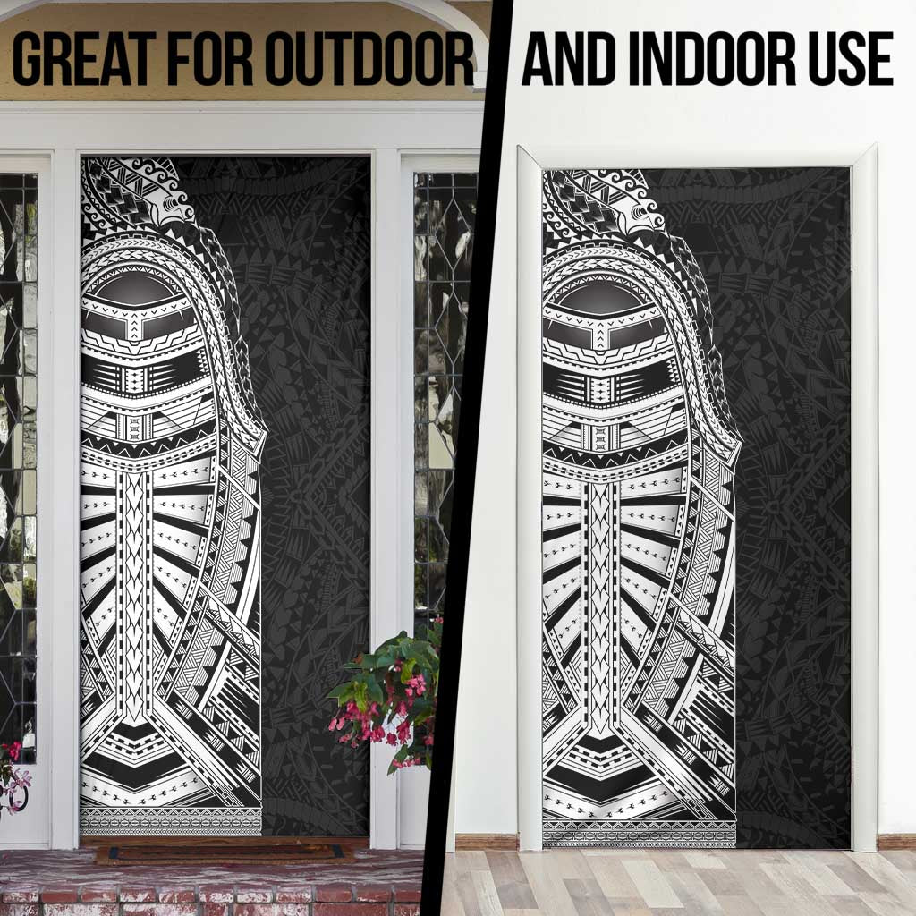 Traditional Polynesian Art Tattoos Door Cover Black Color - Polynesian Pride