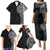 Traditional Polynesian Art Tattoos Family Matching Puletasi and Hawaiian Shirt Black Color - Polynesian Pride