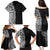 Traditional Polynesian Art Tattoos Family Matching Puletasi and Hawaiian Shirt Black Color - Polynesian Pride
