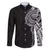 Traditional Polynesian Art Tattoos Family Matching Short Sleeve Bodycon Dress and Hawaiian Shirt Black Color - Polynesian Pride