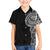 Traditional Polynesian Art Tattoos Family Matching Short Sleeve Bodycon Dress and Hawaiian Shirt Black Color - Polynesian Pride