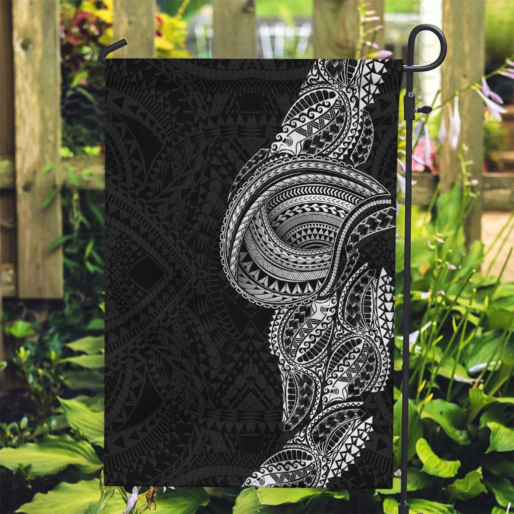 Traditional Polynesian Art Tattoos Garden Flag Black Color - Polynesian Pride