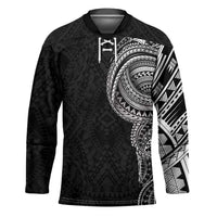 Traditional Polynesian Art Tattoos Hockey Jersey Black Color - Polynesian Pride