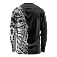 Traditional Polynesian Art Tattoos Long Sleeve Shirt Black Color LT03 - Polynesian Pride