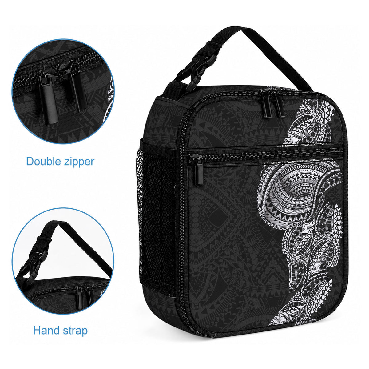 Traditional Polynesian Art Tattoos Lunch Bag