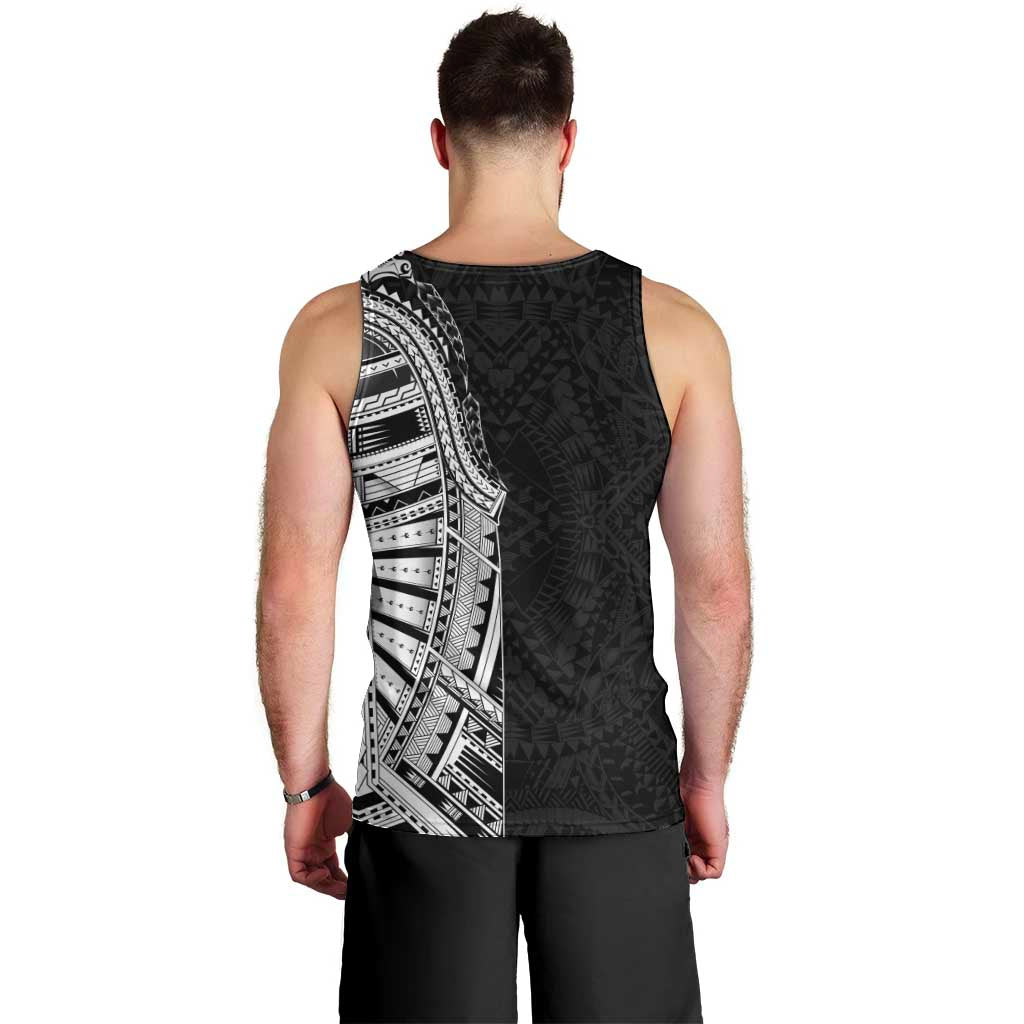 Traditional Polynesian Art Tattoos Men Tank Top - Black Color LT03 - Polynesian Pride
