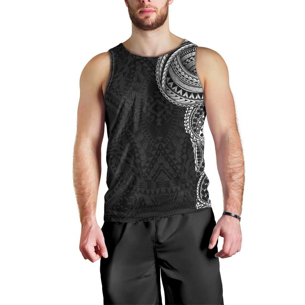 Traditional Polynesian Art Tattoos Men Tank Top - Black Color LT03 - Polynesian Pride