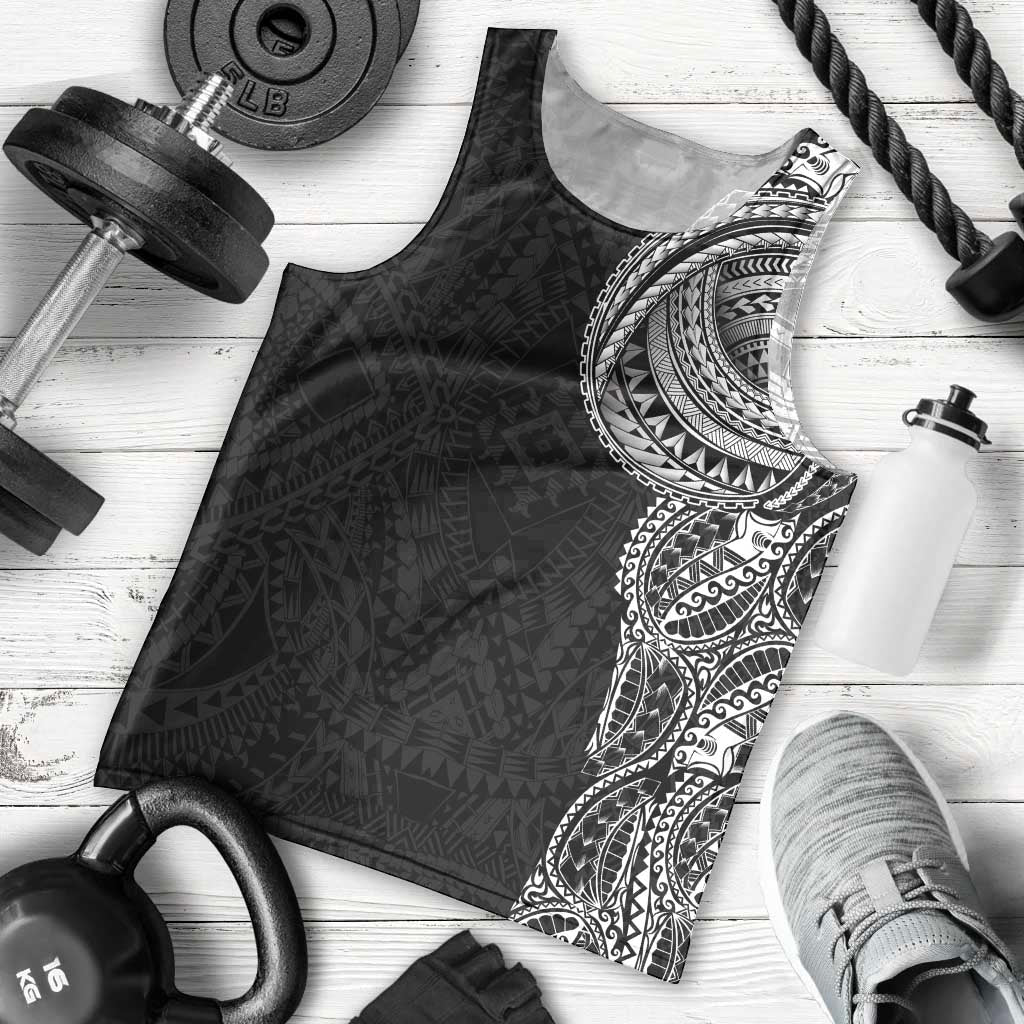 Traditional Polynesian Art Tattoos Men Tank Top - Black Color LT03 - Polynesian Pride