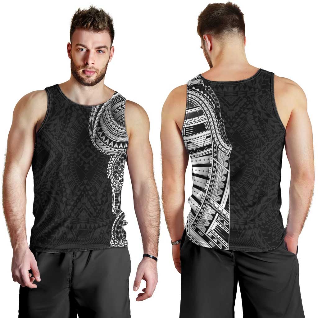 Traditional Polynesian Art Tattoos Men Tank Top - Black Color LT03 - Polynesian Pride