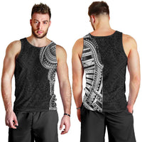 Traditional Polynesian Art Tattoos Men Tank Top - Black Color LT03 - Polynesian Pride