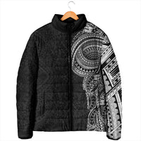 Traditional Polynesian Art Tattoos Padded Jacket Black Color LT03 - Polynesian Pride