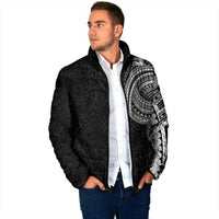 Traditional Polynesian Art Tattoos Padded Jacket Black Color LT03 - Polynesian Pride
