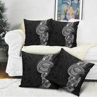 Traditional Polynesian Art Tattoos Pillow Cover Black Color - Polynesian Pride