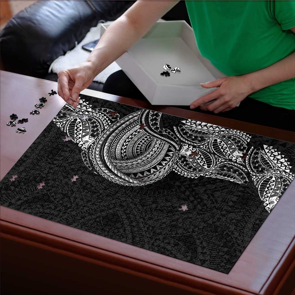 Traditional Polynesian Art Tattoos Puzzle Black Color LT03 - Polynesian Pride