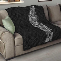 Traditional Polynesian Art Tattoos Quilt Black Color - Polynesian Pride