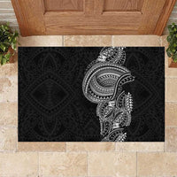 Traditional Polynesian Art Tattoos Rubber Doormat Black Color LT03 Black - Polynesian Pride