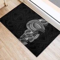 Traditional Polynesian Art Tattoos Rubber Doormat Black Color LT03 - Polynesian Pride
