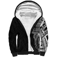 Traditional Polynesian Art Tattoos Sherpa Hoodie Black Color LT03 Unisex Black - Polynesian Pride