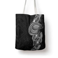 Traditional Polynesian Art Tattoos Tote Bag Black Color - Polynesian Pride