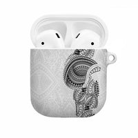 Traditional Polynesian Art Tattoos AirPods Case White Color LT03 White - Polynesian Pride