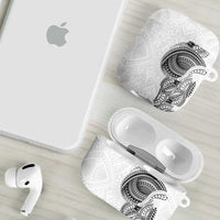 Traditional Polynesian Art Tattoos AirPods Case White Color LT03 - Polynesian Pride