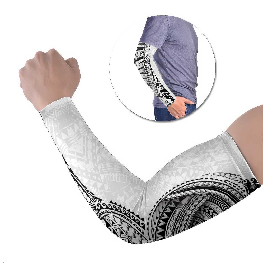 Traditional Polynesian Art Tattoos Arm Sleeves White Color - Polynesian Pride