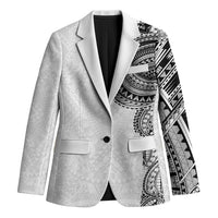 Traditional Polynesian Art Tattoos Blazer White Color LT03 Unisex White - Polynesian Pride