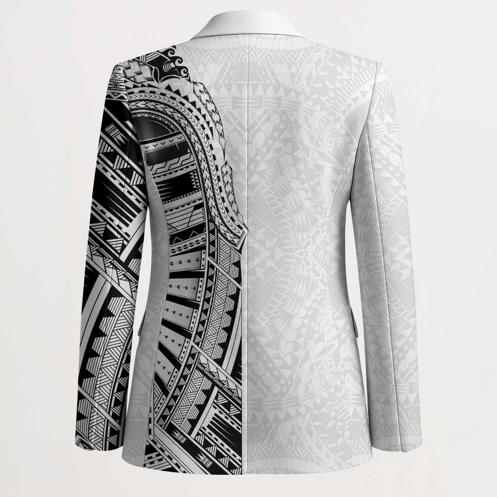 Traditional Polynesian Art Tattoos Blazer White Color LT03 - Polynesian Pride