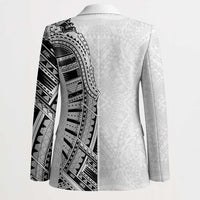 Traditional Polynesian Art Tattoos Blazer White Color LT03 - Polynesian Pride