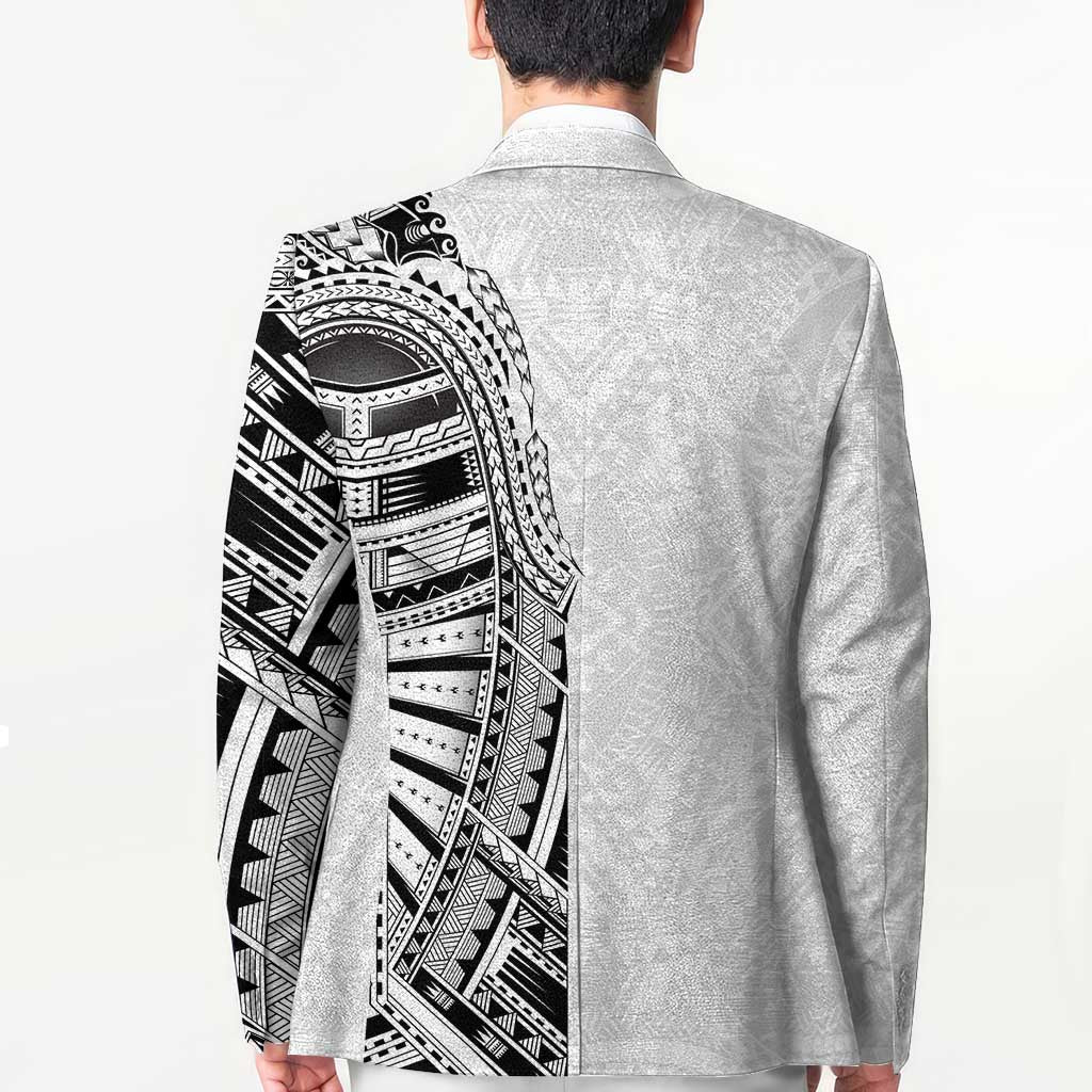 Traditional Polynesian Art Tattoos Blazer White Color LT03 - Polynesian Pride