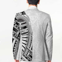 Traditional Polynesian Art Tattoos Blazer White Color LT03 - Polynesian Pride
