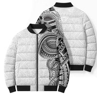 Traditional Polynesian Art Tattoos Bomber Puffer Jacket White Color LT03 - Polynesian Pride