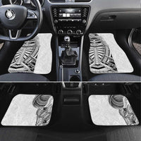 Traditional Polynesian Art Tattoos Car Mats White Color LT03 Set 4pcs White - Polynesian Pride