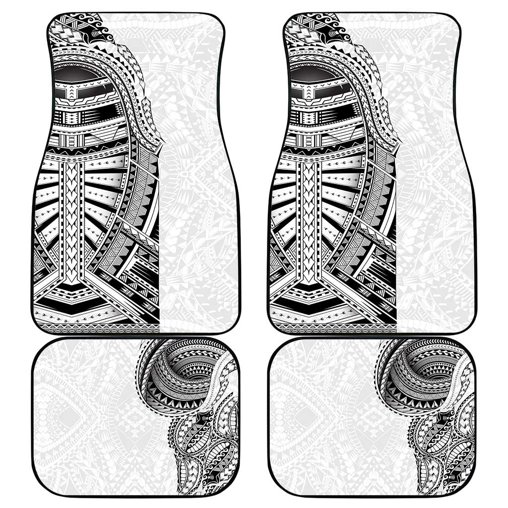 Traditional Polynesian Art Tattoos Car Mats White Color LT03 - Polynesian Pride